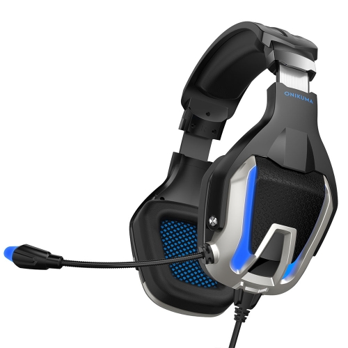 

ONIKUMA K12 Over Ear Bass Stereo Surround USB + 3.5mm Plug Gaming Headphone with Microphone & LED Light(Blue)