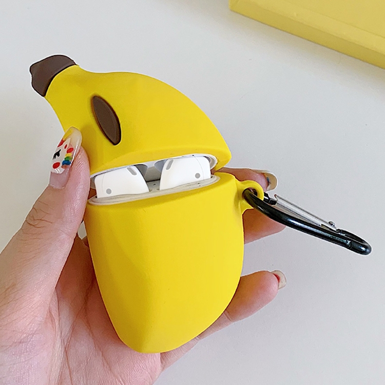 

Wireless Earphones Shockproof Banana Silicone Protective Case for Apple AirPods 1 / 2