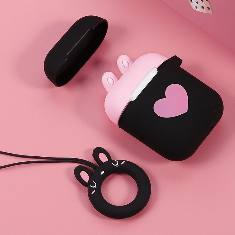 

Wireless Earphones Shockproof Cute Colorful Silicone Protective Case for Apple AirPods 1 / 2