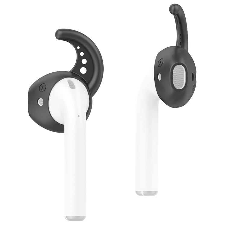 

Wireless Earphones Shockproof Silicone Earplug Protective Case for Apple AirPods 1 / 2(Black)