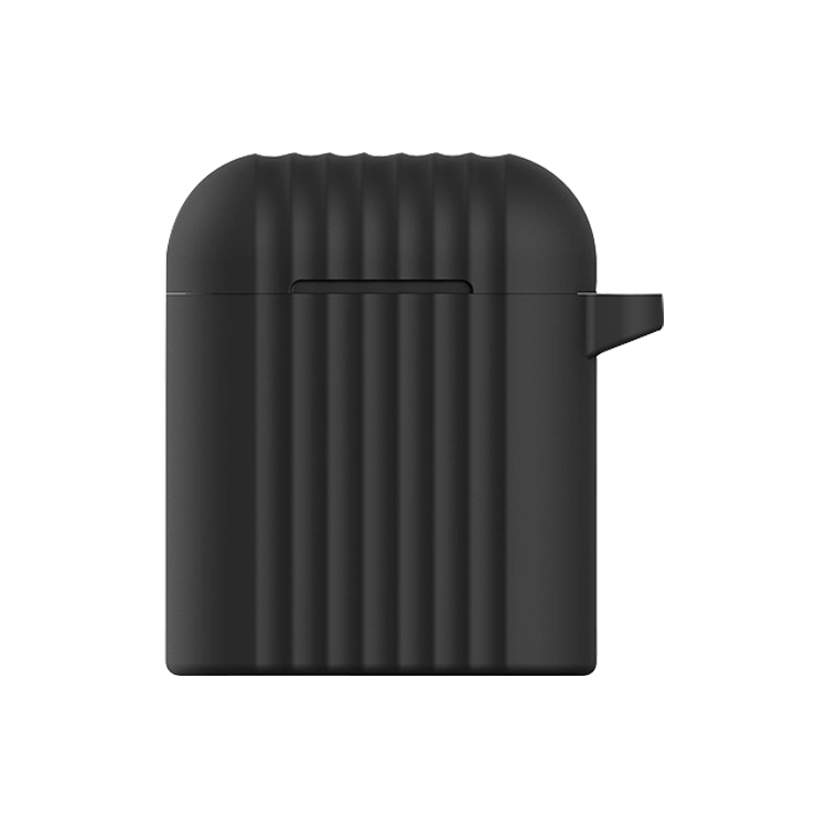 

Wireless Earphones Shockproof Draw-bar Frame Silicone Protective Case for Apple AirPods 1 / 2 (Black)