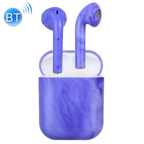 

InPods 12 TWS Bluetooth 5.0 Marble Pattern Wireless Bluetooth Earphone with Magnetic Attraction Charging Box, Support Touch & Bilateral Call(Purple)