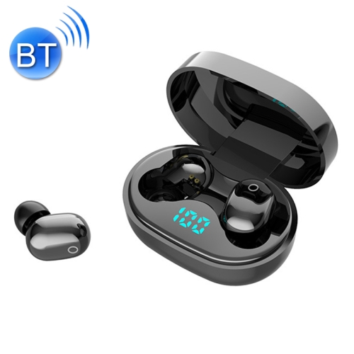 

J15 IPX54 Sports Waterproof Bluetooth 5.0 Touch Wireless Bluetooth Earphone with Charging Box, Support Digital Display & HD Call & Siri Voice Assistant(Black)