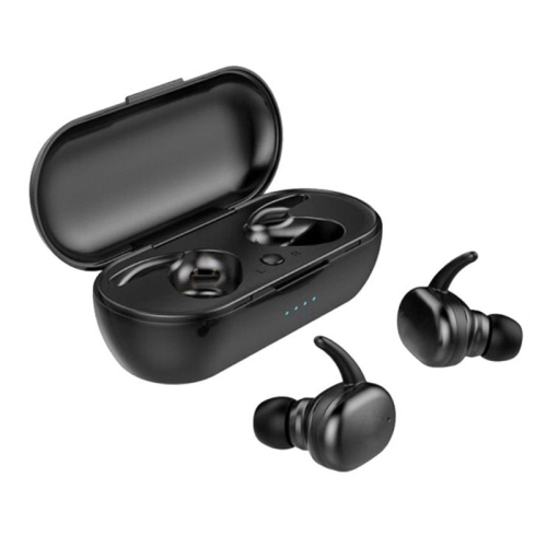

TWS-4 IPX5 Waterproof Bluetooth 5.0 Touch Wireless Bluetooth Earphone with Charging Box, Support HD Call & Voice Prompts(Black)
