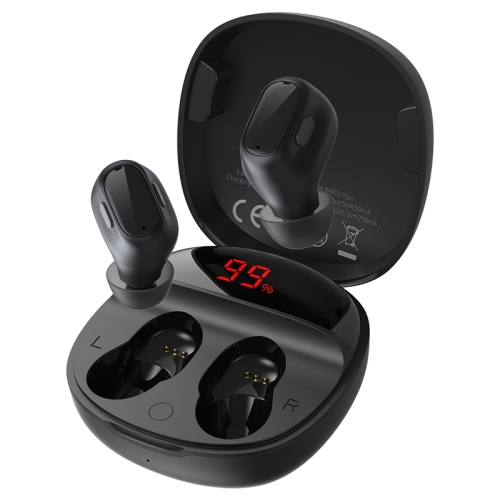 

Baseus WM01 Plus Encok Bluetooth 5.0 Intelligent Digital Display True Wireless Bluetooth Earphone with Charging Box(Black)