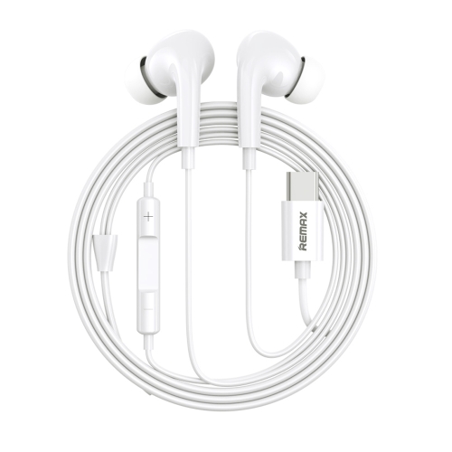 

REMAX RM-533 AirPlus Pro Type-C In-Ear Stereo Music Earphone with Wire Control + MIC, Support Hands-free(White)