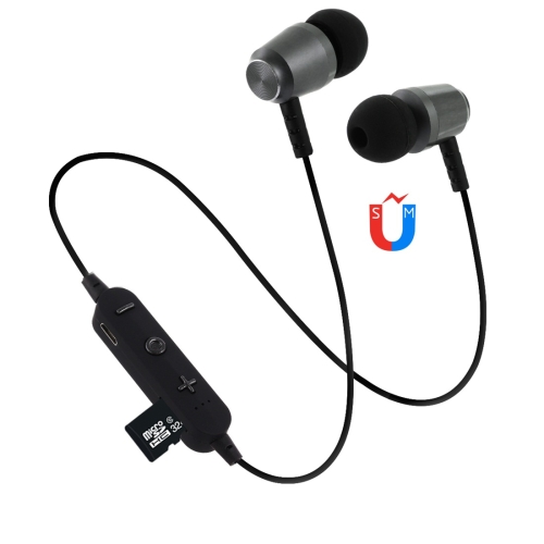 

F15 Bluetooth 4.2 Hanging Neck Design Bluetooth Headset, Support Music Play & Switching & Volume Control & Answer (Black)