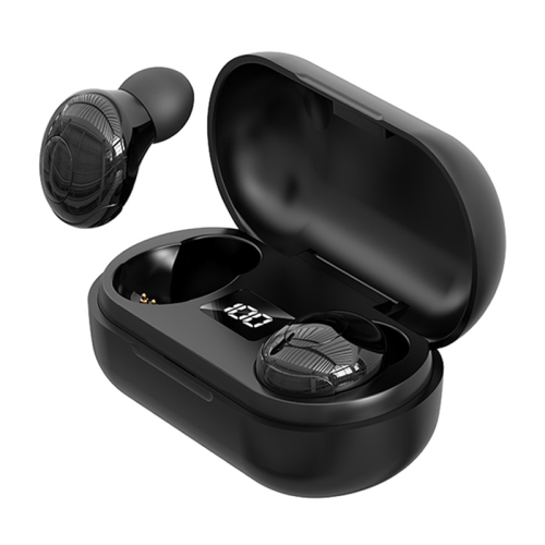 

T8 TWS Intelligent Noise Cancelling IPX6 Waterproof Bluetooth Earphone with Magnetic Charging Box & Digital Display, Support Automatic Pairing & HD Call & Voice Assistant(Black)
