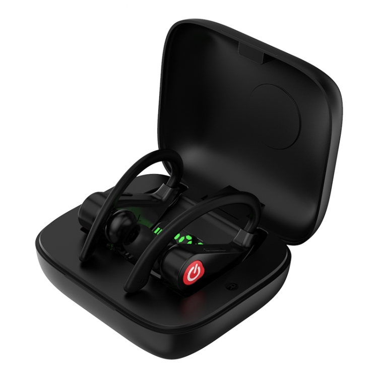 

Q83 Wireless Ear-mounted Sports Bluetooth Earphone with Charging Box, Supports Three-screen LED Power Display & Power Bank
