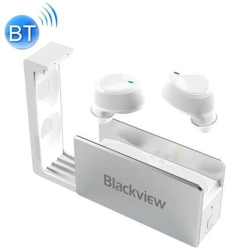 

[HK Warehouse] Original Blackview AirBuds 2 IPX4 Waterproof Noise Isolation Bluetooth Earphone with Charging Box, Supports Touch & Master-slave Switching & HD Call & Voice Assistant(White)