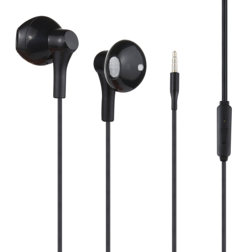 

3.5mm Plug Wired in-ear Earphone, Support Wire Control, Cable Length: 1m(Black)