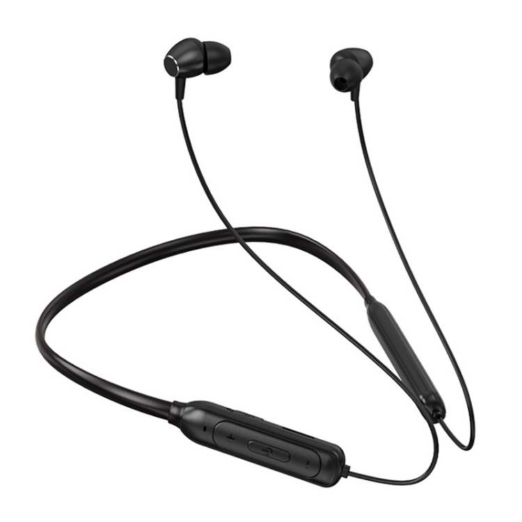 

M61 Bluetooth 5.1 Business Sport Magnetic Metal Stereo Neck-mounted Bluetooth Earphone(Black)