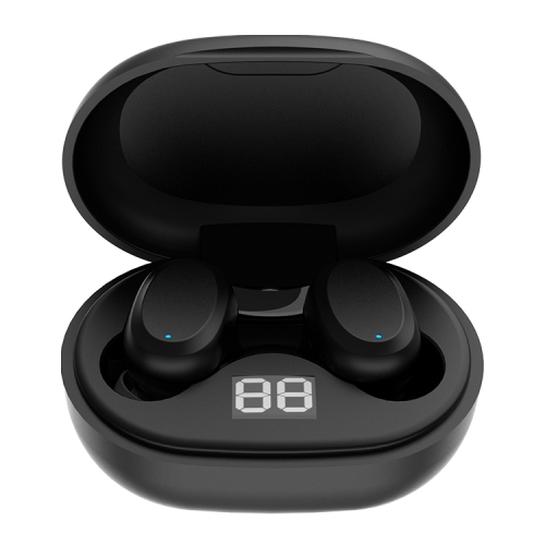 

AIN AT-X80J Smart Call Noise Reduction Bluetooth Earphone with Charging Box & Battery Digital Display, Support Touch & Voice Assistant & Automatic Connection(Black)