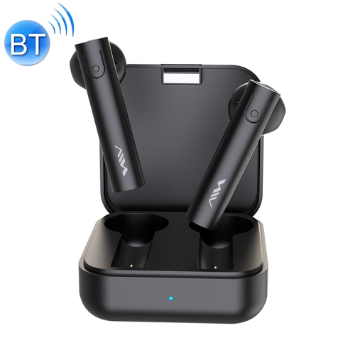 

AIN AT-X80W TWS Semi-in-ear Bluetooth Earphone with Charging Box, Support Master-slave Switching & HD Call & Voice Assistant (Black)