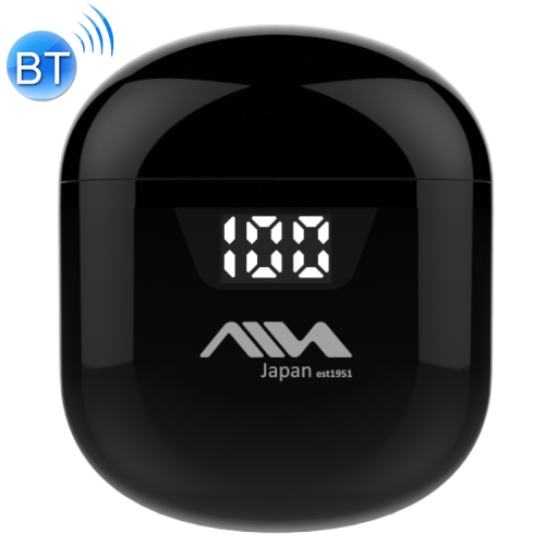 

AIN MK-M1 TWS Smart Noise Reduction Semi-in-ear Bluetooth Earphone with Magnetic Charging Box & Battery Digital Display, Support Touch & HD Call & Master-slave Switching(Black)