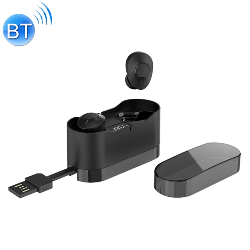 

AIN MK-X50S TWS In-ear Bluetooth Earphone with Charging Box & USB Charging Cable & Battery Digital Display, Supports Calls & & Voice Assistant & Memory Pairing(Black)