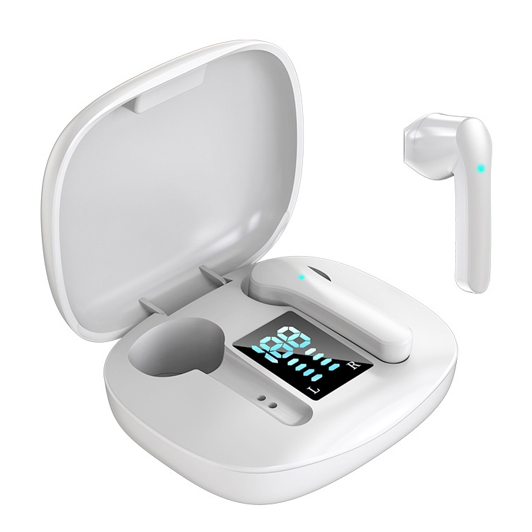 

JS36 Bluetooth 5.0 TWS Semi-in-ear Stereo True Wireless Bluetooth Earphone (White)