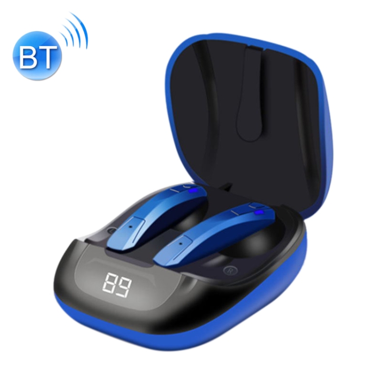 

V58 Bluetooth 5.0 TWS Digital Display Sports Bluetooth Earphone (Blue)