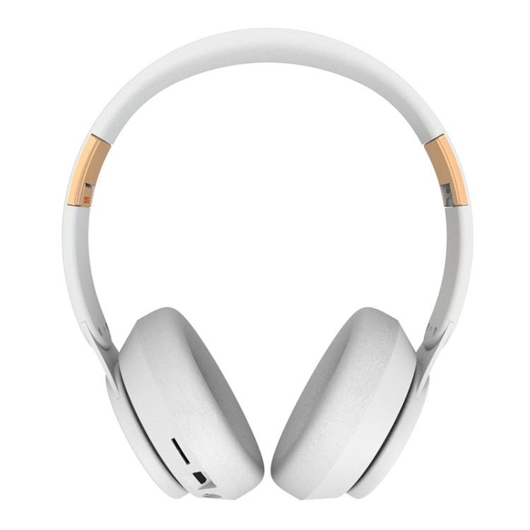 

07S Folding Sports Computer Games Wireless Bluetooth V5.0 Headset with Mic (White)
