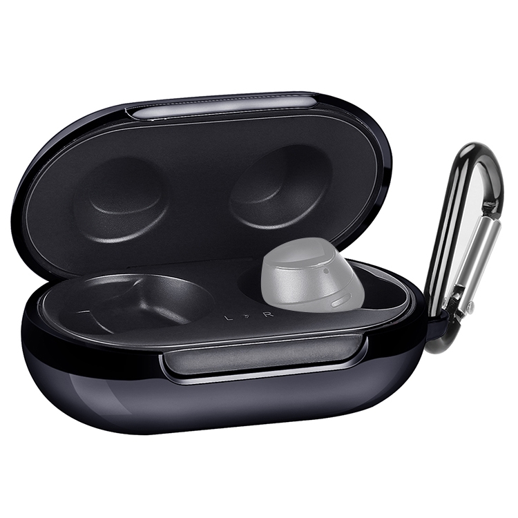 

For Galaxy Buds Shockproof Wireless Bluetooth Earphone TPU Silicone Plating Protective Case(Black)