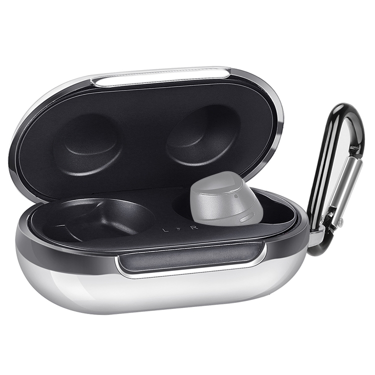 

For Galaxy Buds Shockproof Wireless Bluetooth Earphone TPU Silicone Plating Protective Case(Silver)