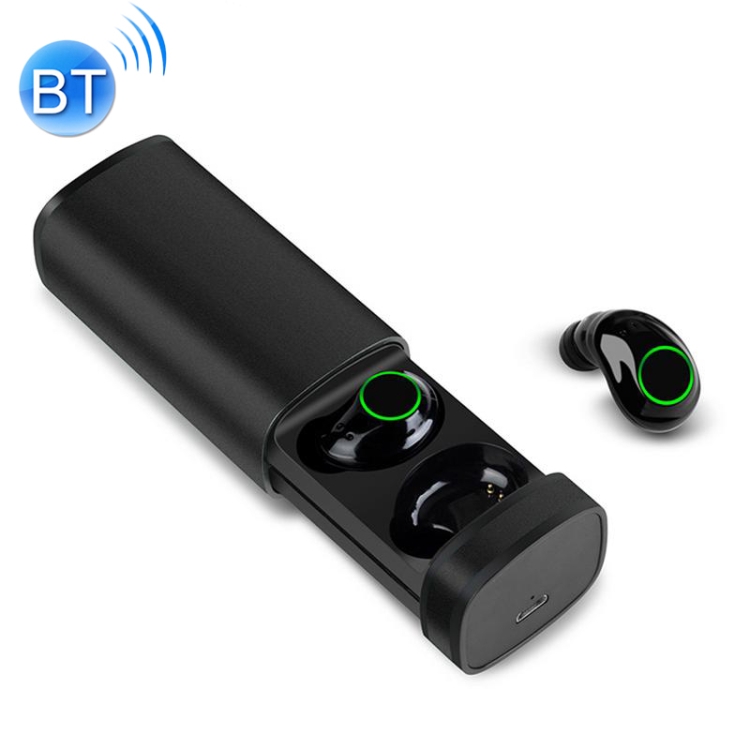 

X23 IPX5 Waterproof Bluetooth 5.0 Wireless Touch Bluetooth Earphone with Charging Box, Support HD Call & Siri (Black)