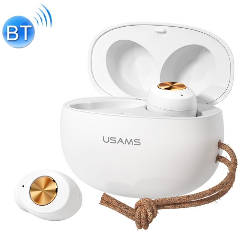 

USAMS USAMS-ES001 Bluetooth 5.0 Mini TWS Binaural Wireless Bluetooth Earphone(White)
