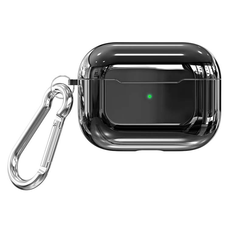 

For AirPods Pro Wireless Earphone Plating Soft Protective Case (Black)