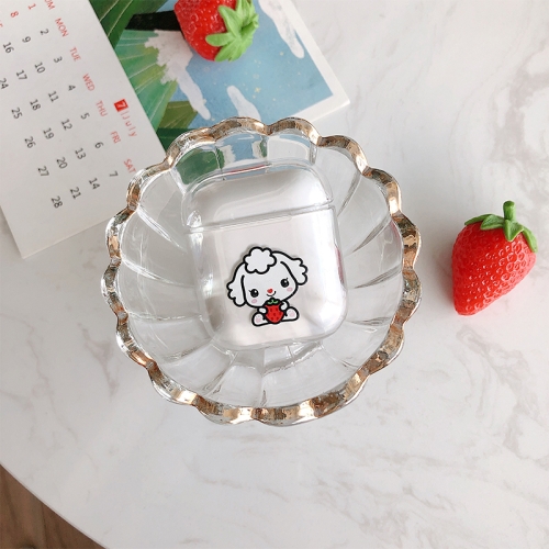 

Strawberry Sheep Pattern Shockproof Coloured Drawing PC Protective Case for Apple AirPods