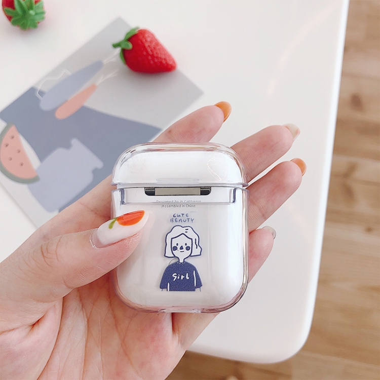 

Girl Pattern Shockproof Coloured Drawing PC Protective Case for Apple AirPods