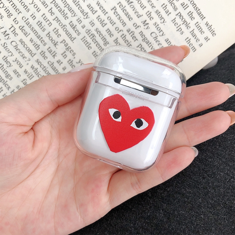 

Eyes Heart Pattern Shockproof Coloured Drawing PC Protective Case for Apple AirPods