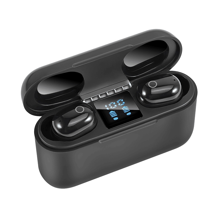 

Dt-18 Wireless Two Ear Bluetooth Headset With 2000mAh Charging Cabin & Touch & Intelligent Magnetic Suction Charging (Black)