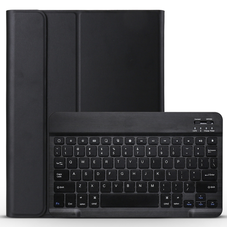 

A11 Bluetooth 3.0 Ultra-thin ABS Detachable Bluetooth Keyboard Leather Case for iPad Pro 11 inch （2018）, with Holder (Black)