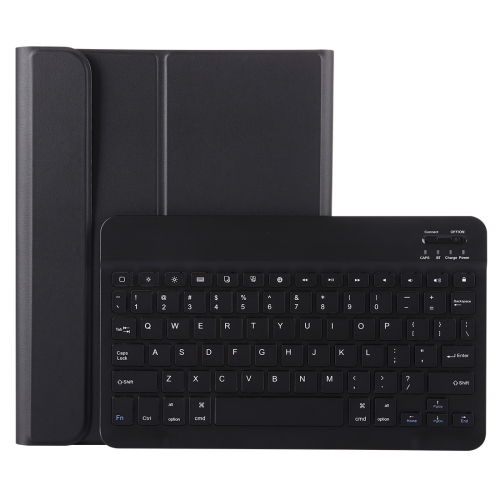 

A11B Bluetooth 3.0 Ultra-thin ABS Detachable Bluetooth Keyboard Leather Case for iPad Pro 11 inch （2018）, with Pen Slot & Holder (Black)