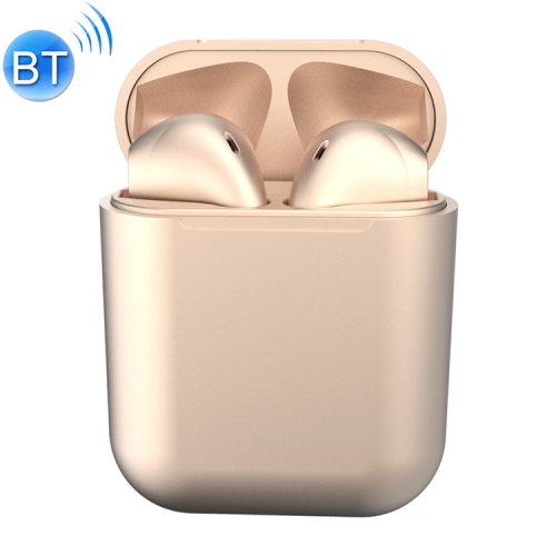 

InPods12 TWS Bluetooth 5.0 Metallic Matte Plating Bluetooth Earphone with Charging Case, Supports Call & Touch(Champagne Gold)