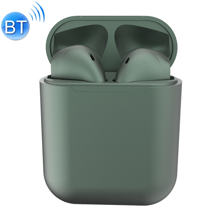 

InPods12 TWS Bluetooth 5.0 Metallic Matte Plating Bluetooth Earphone with Charging Case, Supports Call & Touch(Dark Green)