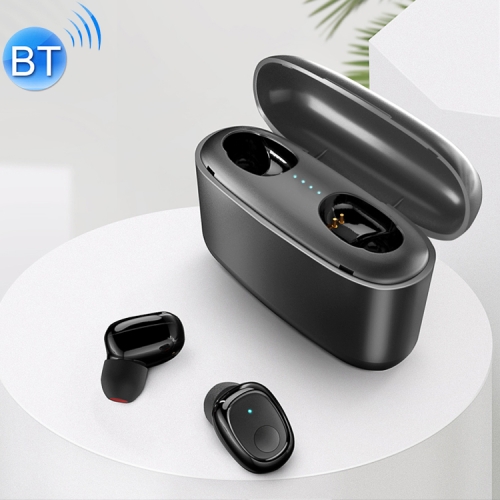 

G5S Stereo Binaural Bluetooth 5.0 Earphone with Charging Box, Support Calls & Battery Display (Black)