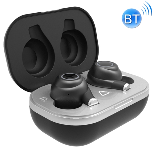 

S6 Stereo IPX7 Hall Switch Binaural Bluetooth 5.0 Earphone with Charging Box (Black)