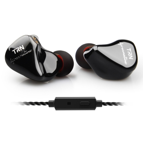 

TRN IM1 Hybrid In Ear Earphone Monitor Running Sport HiFi Headset with Detachable 0.75mm 2Pin Connection, with Mic(Black)