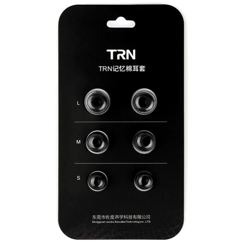 

TRN Earphone Silicone Memory Foam Earplug(Black)