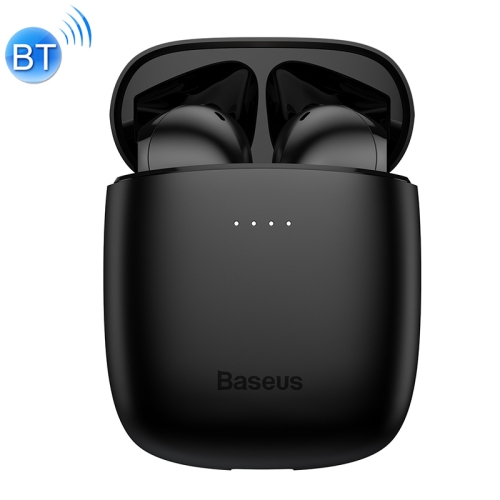 

Baseus NGW04P-01 IP54 Waterproof Bluetooth 5.0 Touch Bluetooth Earphone with Charging Box, Support Call & Voice Assistant & QI Wireless Charging(Black)