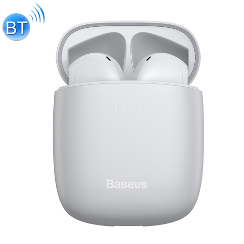 

Baseus NGW04P-02 IP54 Waterproof Bluetooth 5.0 Touch Bluetooth Earphone with Charging Box, Support Call & Voice Assistant & QI Wireless Charging(White)