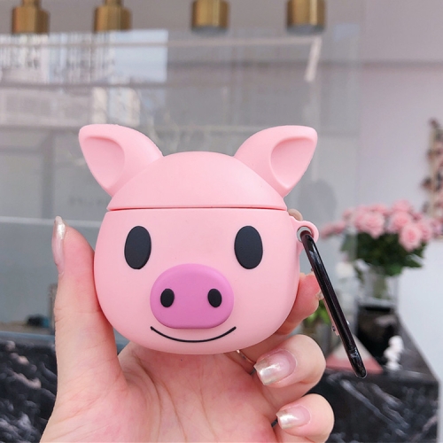 

Silicone Cartoon Cute Pig Shape Earphones Shockproof Protective Case for Apple AirPods 1 / 2