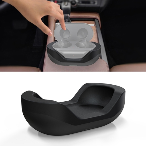 

D19 QI Stickable Bluetooth Earphone Holder Car Wireless Charger for Samsung Galaxy Buds(Black)