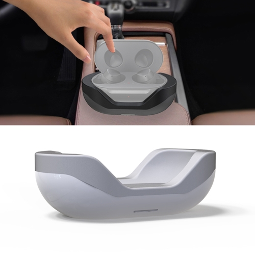 

D19 QI Stickable Bluetooth Earphone Holder Car Wireless Charger for Samsung Galaxy Buds(White)