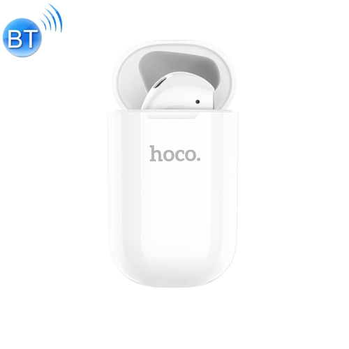 

HOCO E43 Plus White Single Right Ear Bluetooth 5.0 Headset with Wireless Charging Box, For iPhone, Galaxy, Huawei, Xiaomi, HTC and Other Smartphones