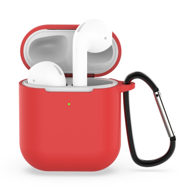 

Wireless Earphones Shockproof Silicone Protective Case for Apple AirPods 1 / 2 (Red)