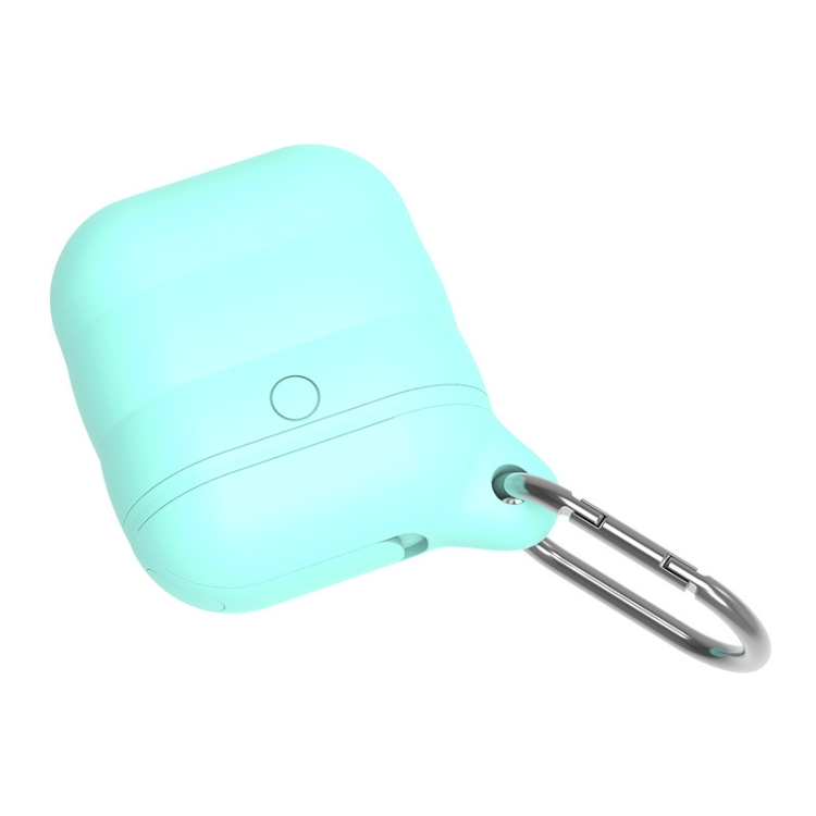 Sunsky Wireless Earphones Waterproof Shockproof Silicone Protective Case For Apple Airpods 1 2 Mint Green