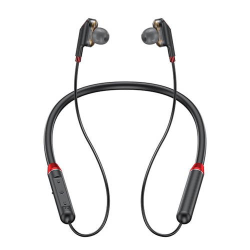 

WK V16 Bluetooth 5.0 Magnetically-attracted Dual Moving Coil Neck-mounted Sports Bluetooth Earphone(Black)