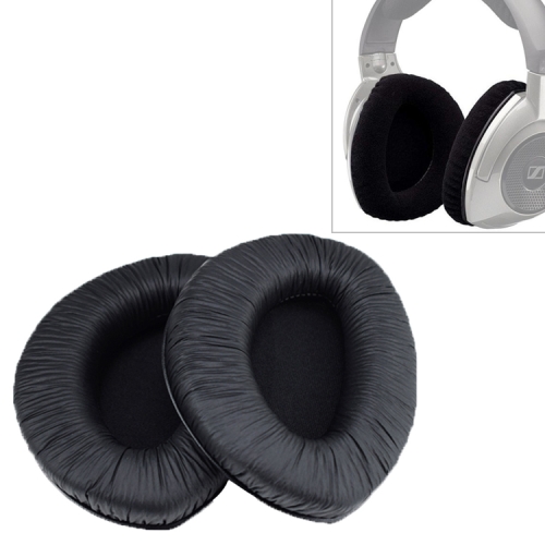 

2 PCS For Sennheiser RS160 / RS170 / RS175 / RS180 / RS185 / RS195 Wrinkled Skin Earphone Cushion Cover Earmuffs Replacement Earpads without Buckle